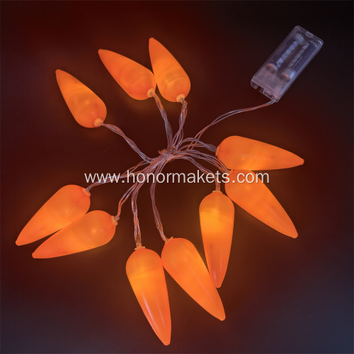 10PCS Carrots String Lights